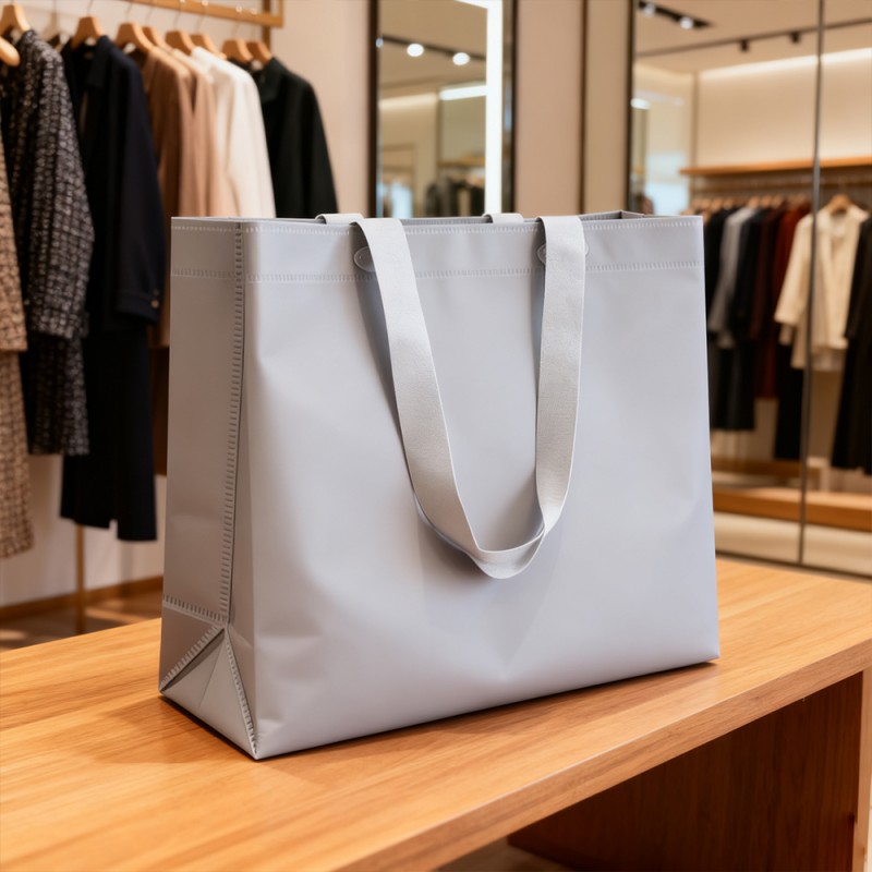 PP Laminated Kraft Paper Gift Tote Bag