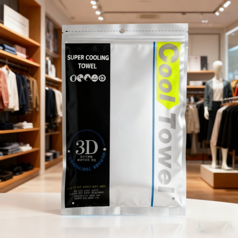 Three Edge Sealed Zipper Pouch Bag